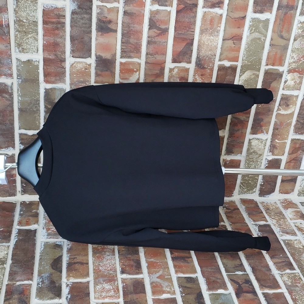 Black Ribbed Knit Sweater - Picture 2 of 6